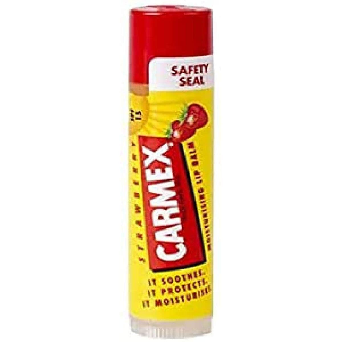 Balsamo Labbra idratante Carmex 171484 Giallo Spf 15 15 ml Fragola