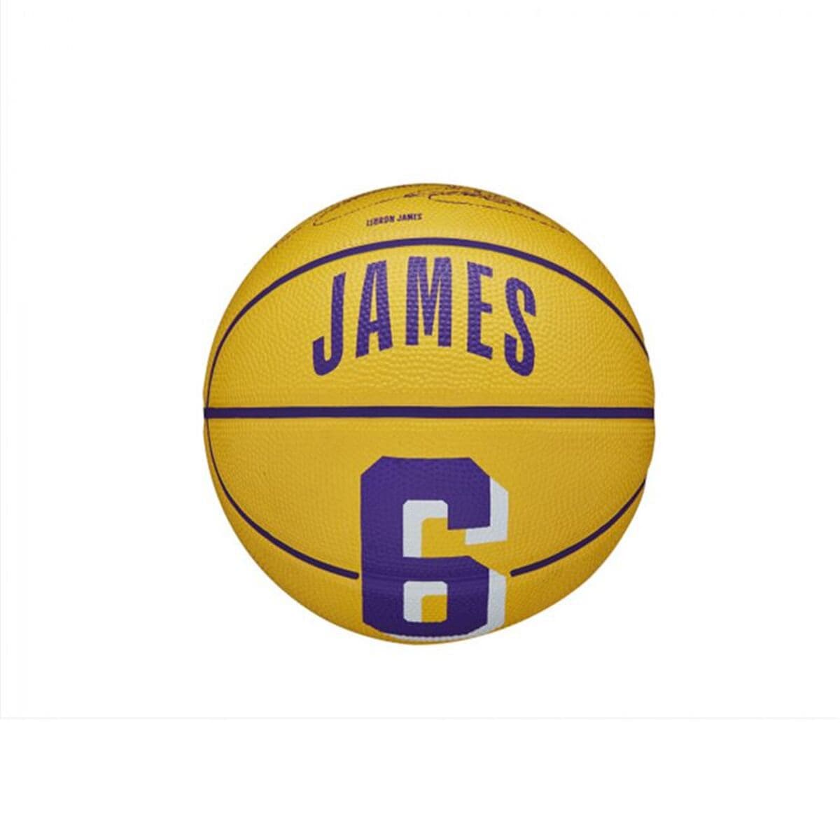 Pallone da Basket Wilson Nba Player Icon Mini Lebron Viola (Taglia 3)