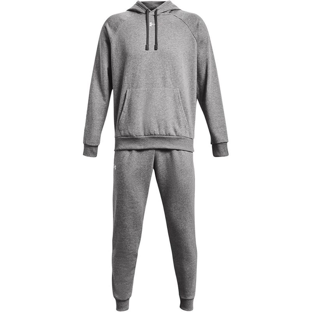 Tuta per Adulti Under Armour Rivale Fleece Grigio Uomo