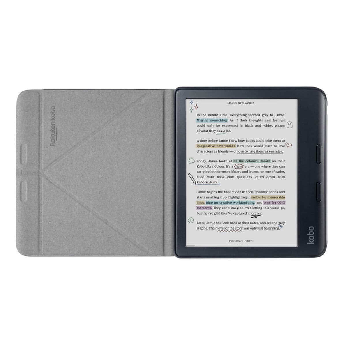 Custodia per eBook Rakuten N428-AC-BK-E-PU Nero 7"
