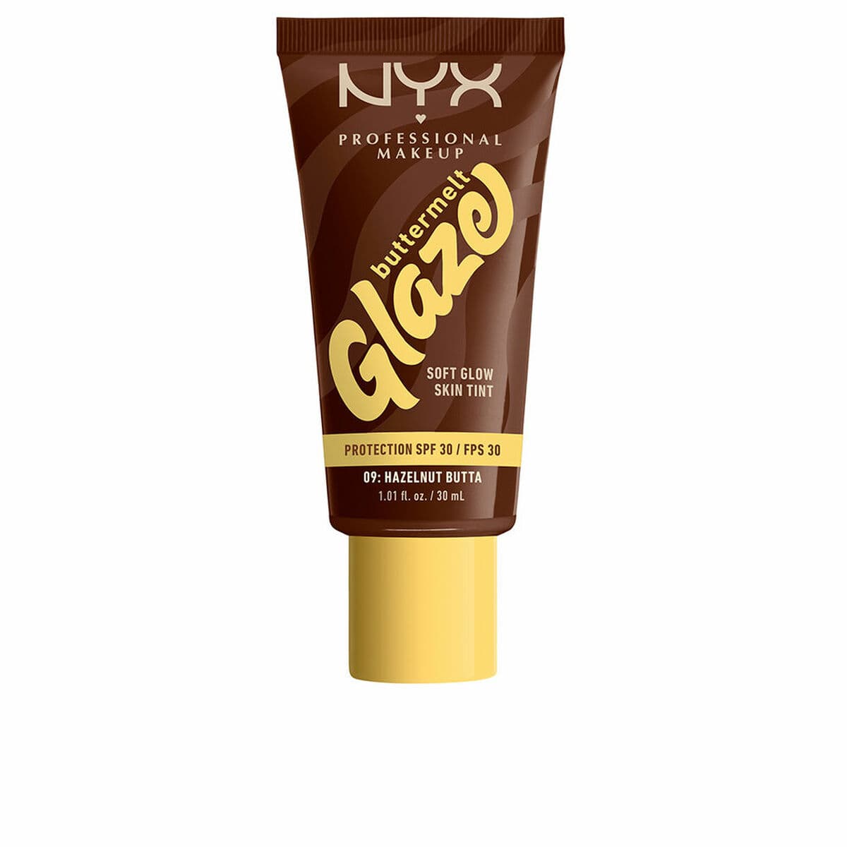 Protezione Solare Viso NYX BUTTERMELT GLAZE Nº 09-Hazelnut Butta Spf 30 30 ml