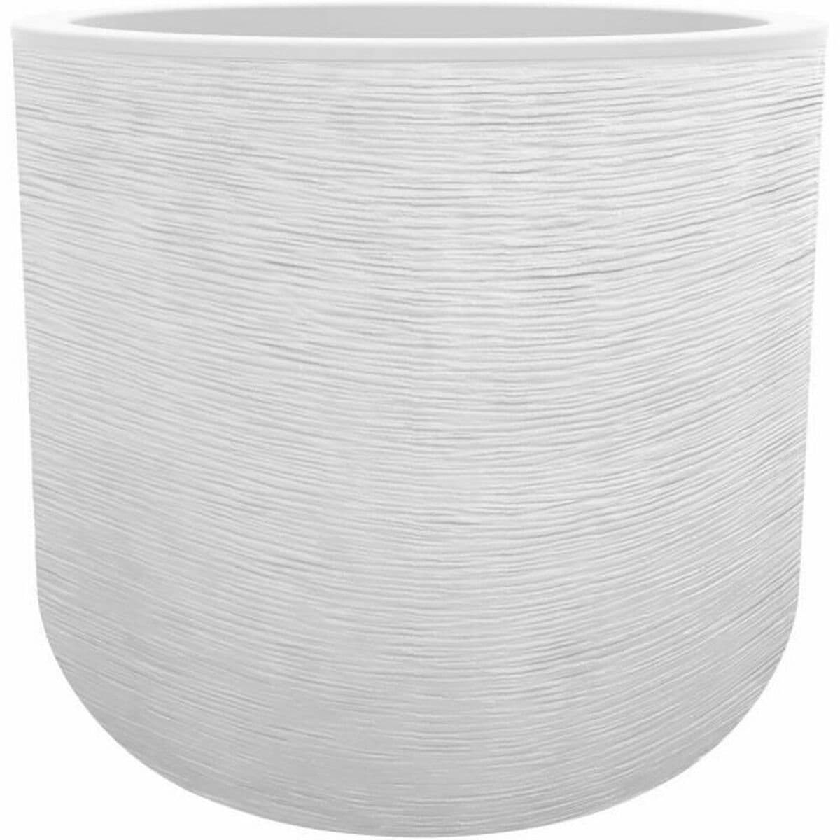 Vaso EDA Bianco Plastica Rotonda Ø 40 cm