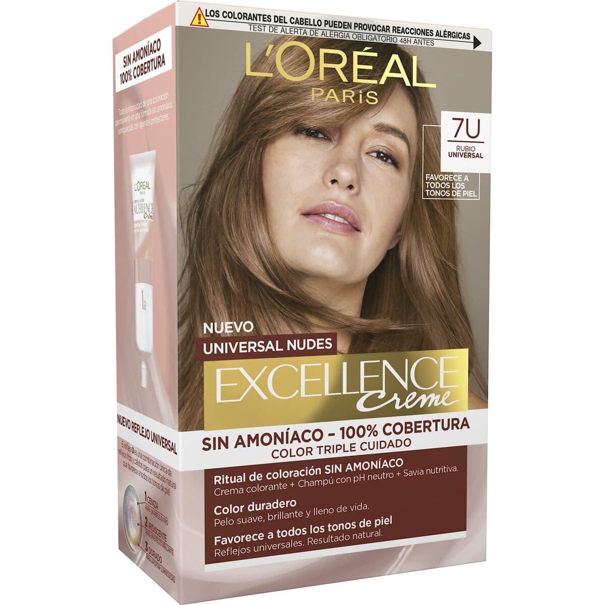 Tintura Permanente L'Oreal Make Up Excellence Biondo Nº 7u-Blonde (5 Unità)
