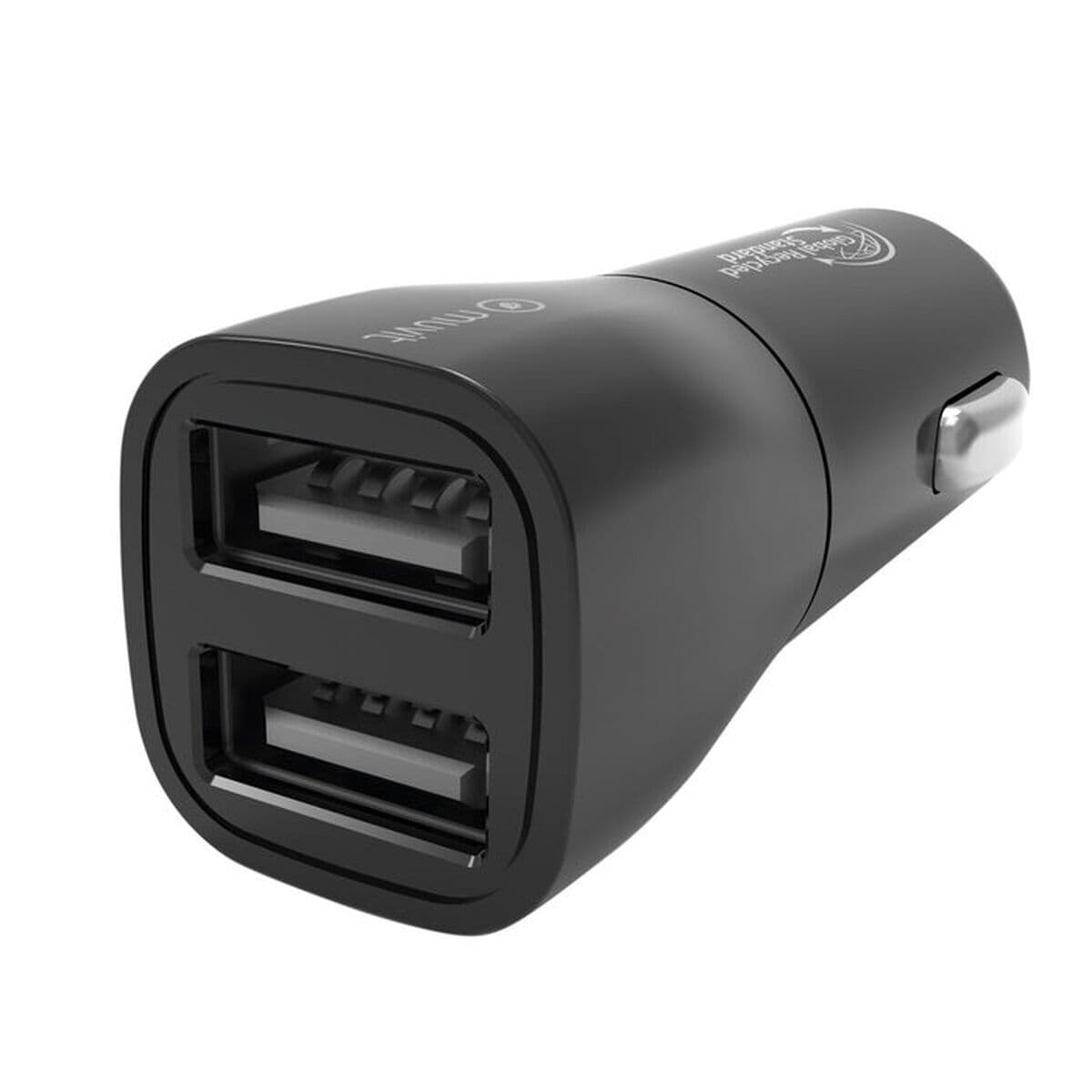 Caricabatterie USB per Auto 2 Porte Muvit Nero