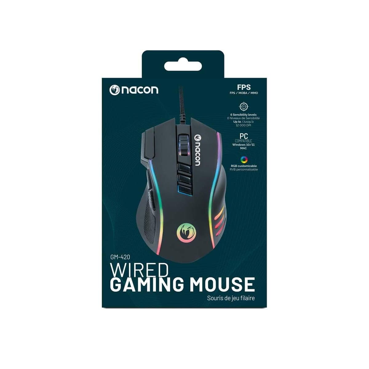 Mouse Nacon PCGM-420 Nero