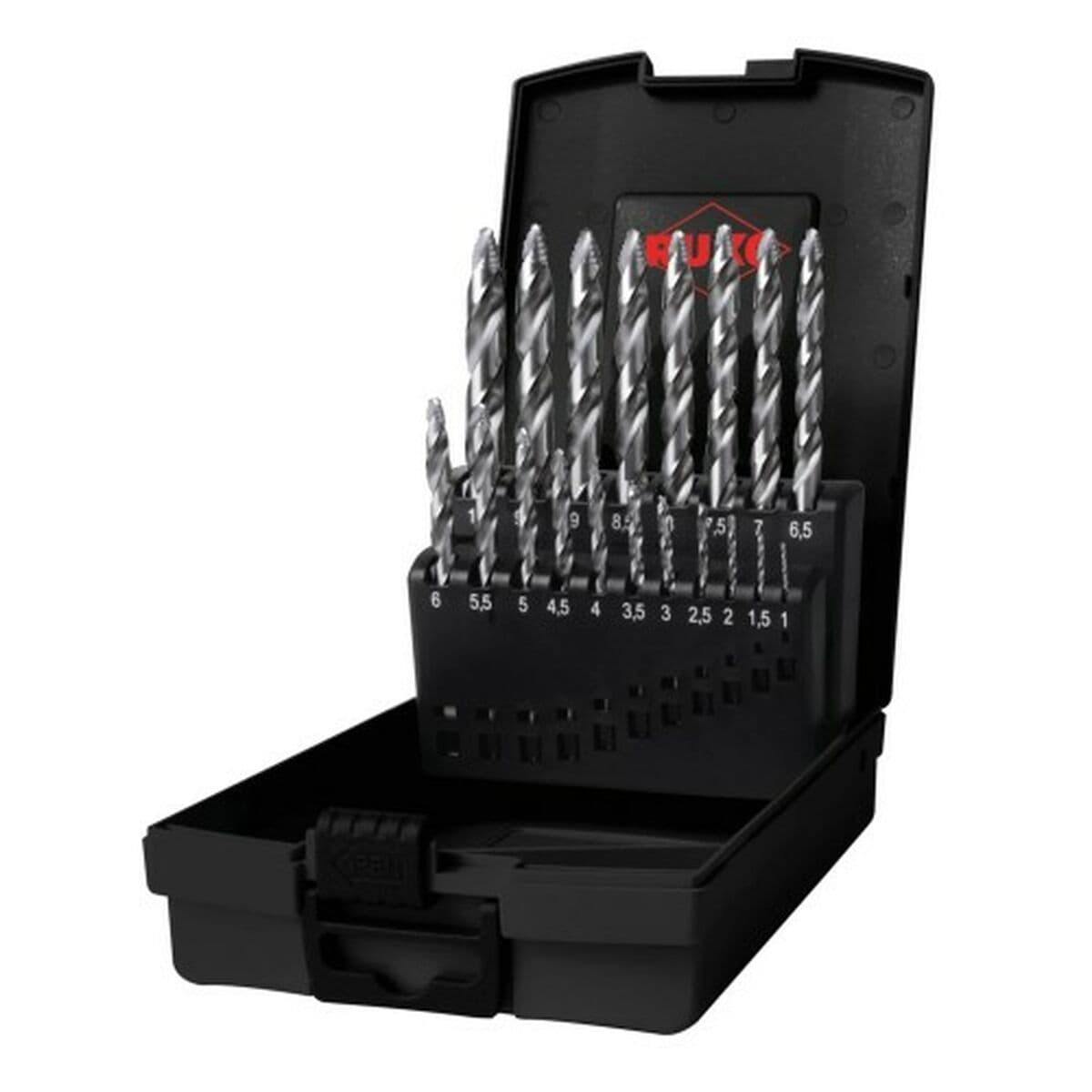 Set di trapani RUKO Ø 10 mm Ø 1 mm HSS 19 Pezzi