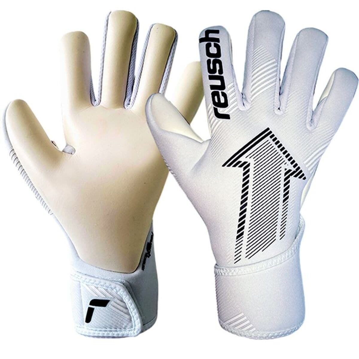 Guanti da Portiere Reusch Attrakt Fastgrip Silver Bianco Adulti