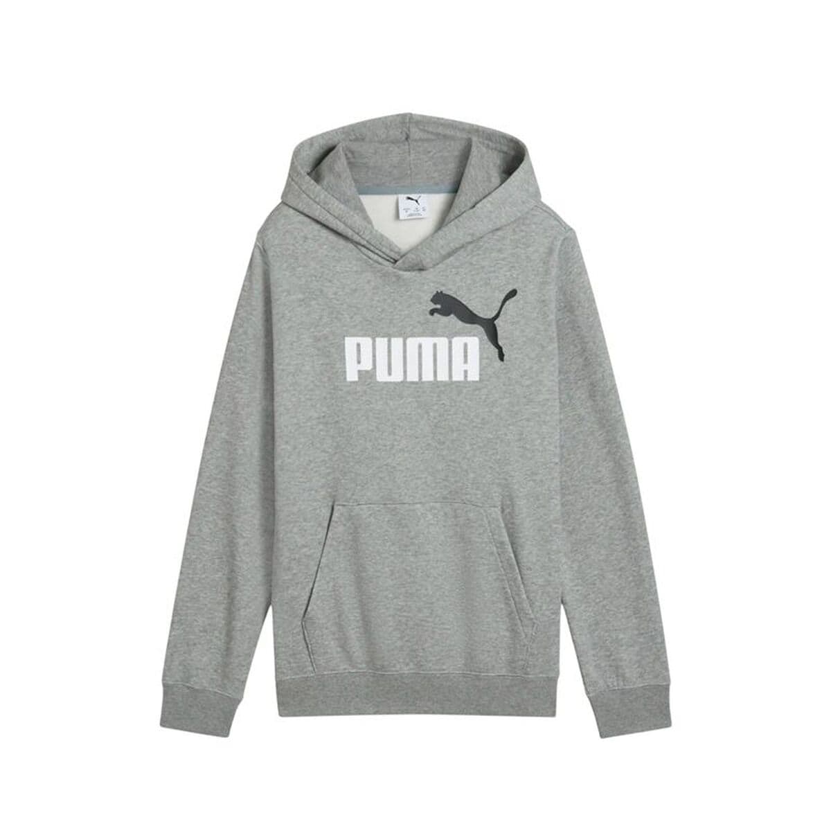 Felpa con Cappuccio Bambino Puma Essentials 2 Color No.1 Grigio