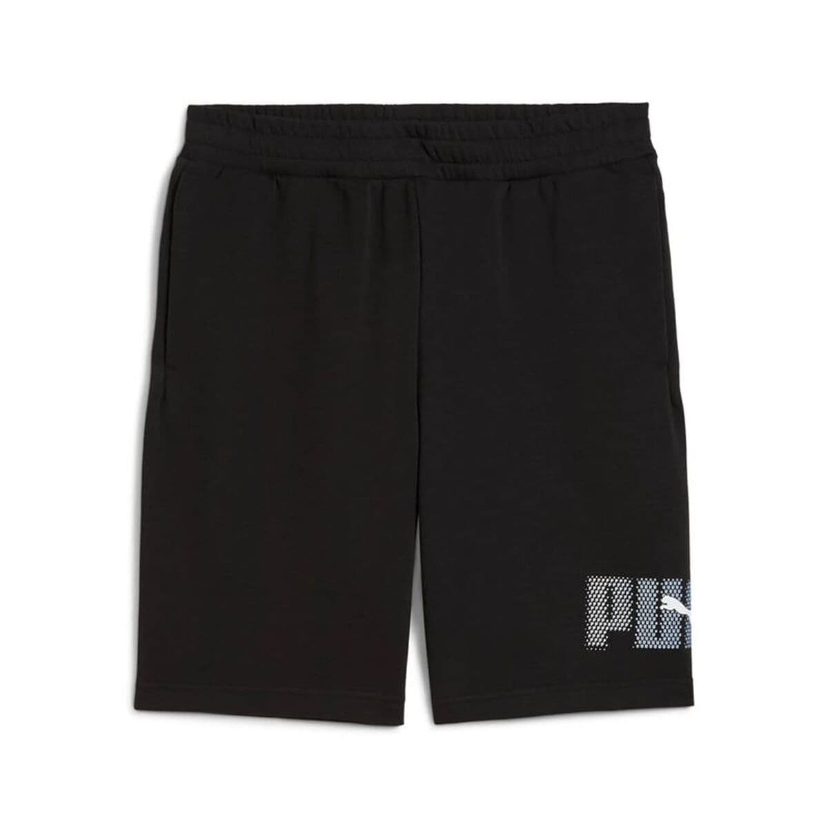 Pantaloni Corti Sportivi da Uomo Puma Essentials Logo Lab Nero