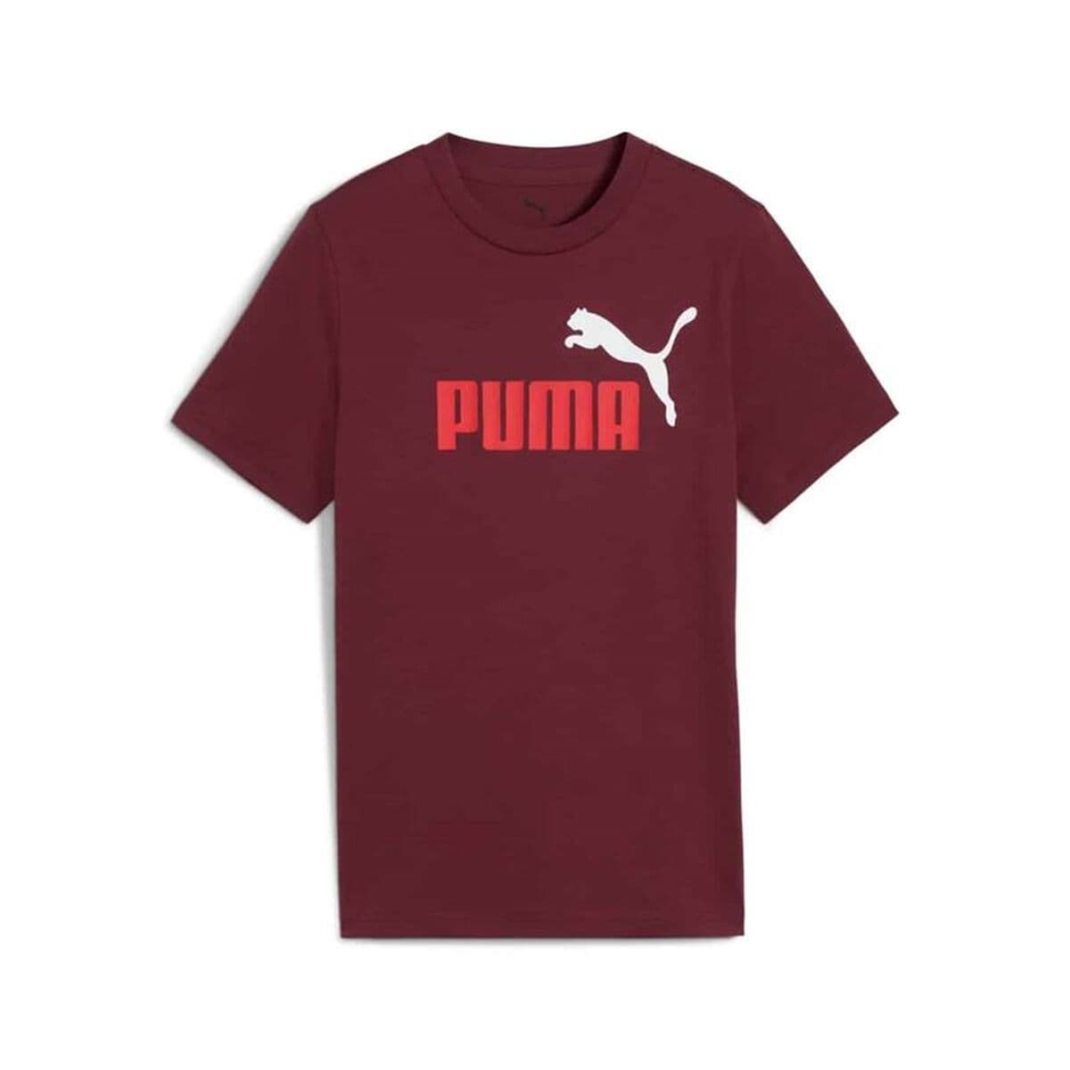Maglia a Maniche Corte per Bambini Puma Essentials 2 Color No.1 Rosso Granato