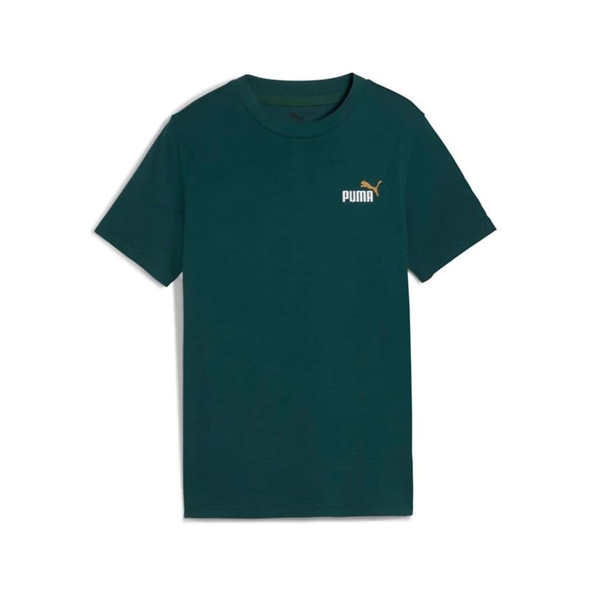 Maglia a Maniche Corte per Bambini Puma Essentials 2 Color Verde