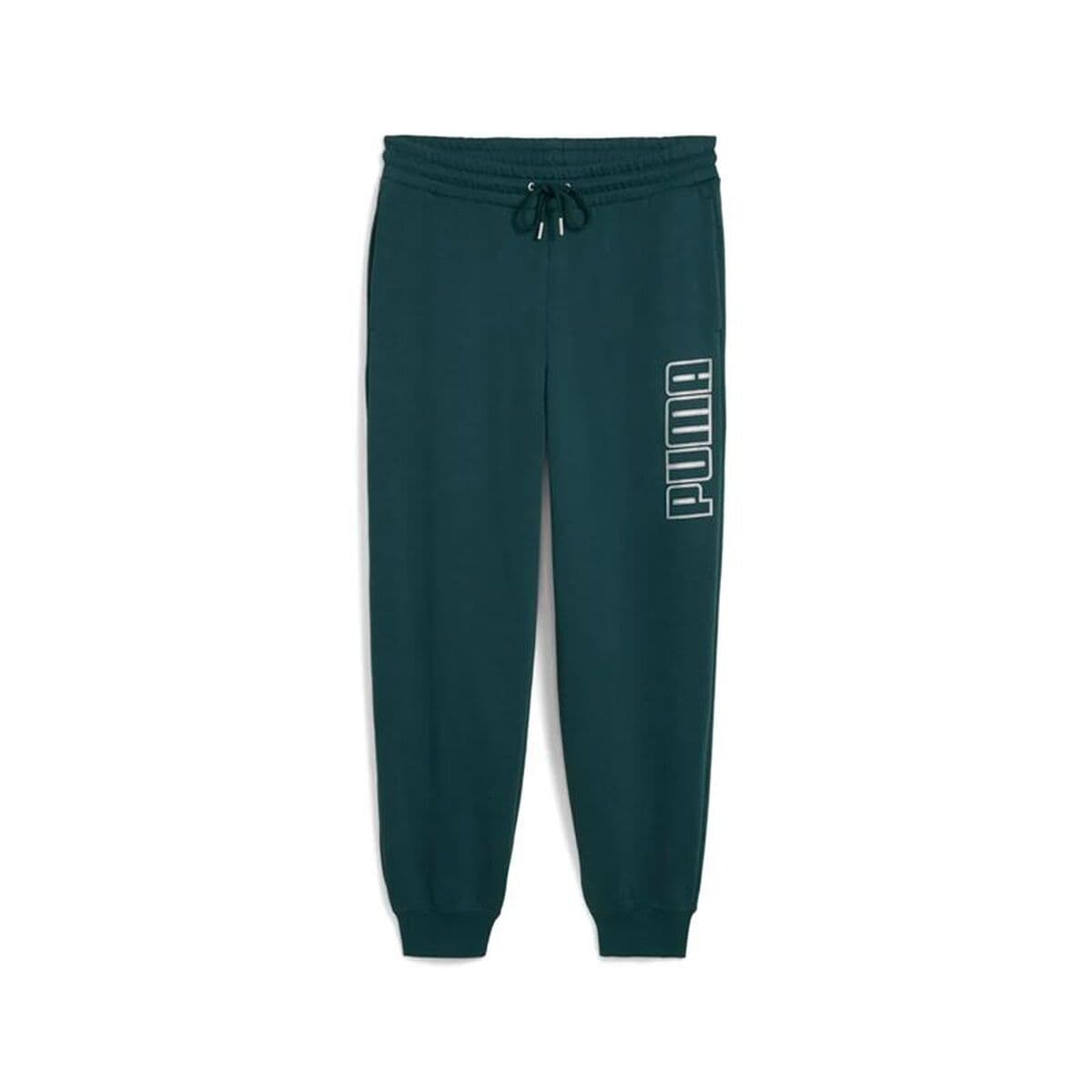 Pantalone Lungo Sportivo Puma Maximal Metallic Sweatpants Verde Donna