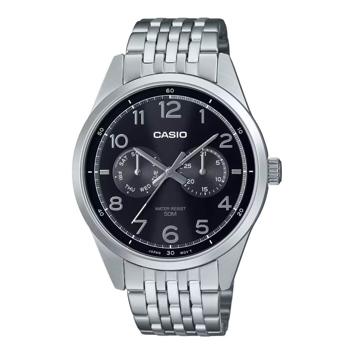 Orologio Uomo Casio MTP-E340D-1AVDF Argentato (Ø 42 mm)