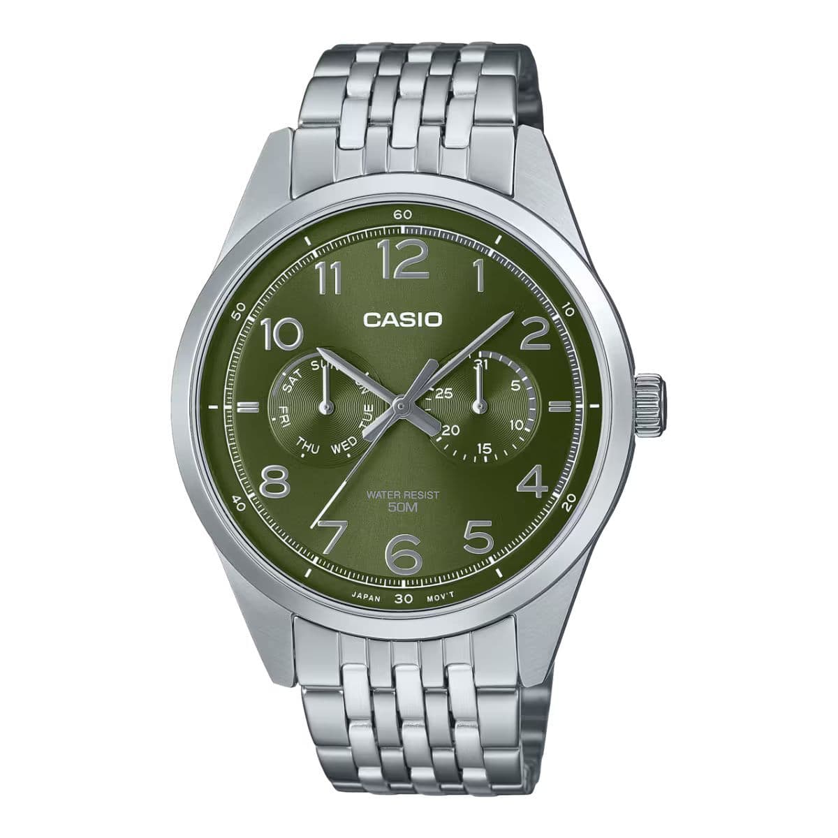 Orologio Uomo Casio MTP-E340D-3AVDF Argentato (Ø 42 mm)