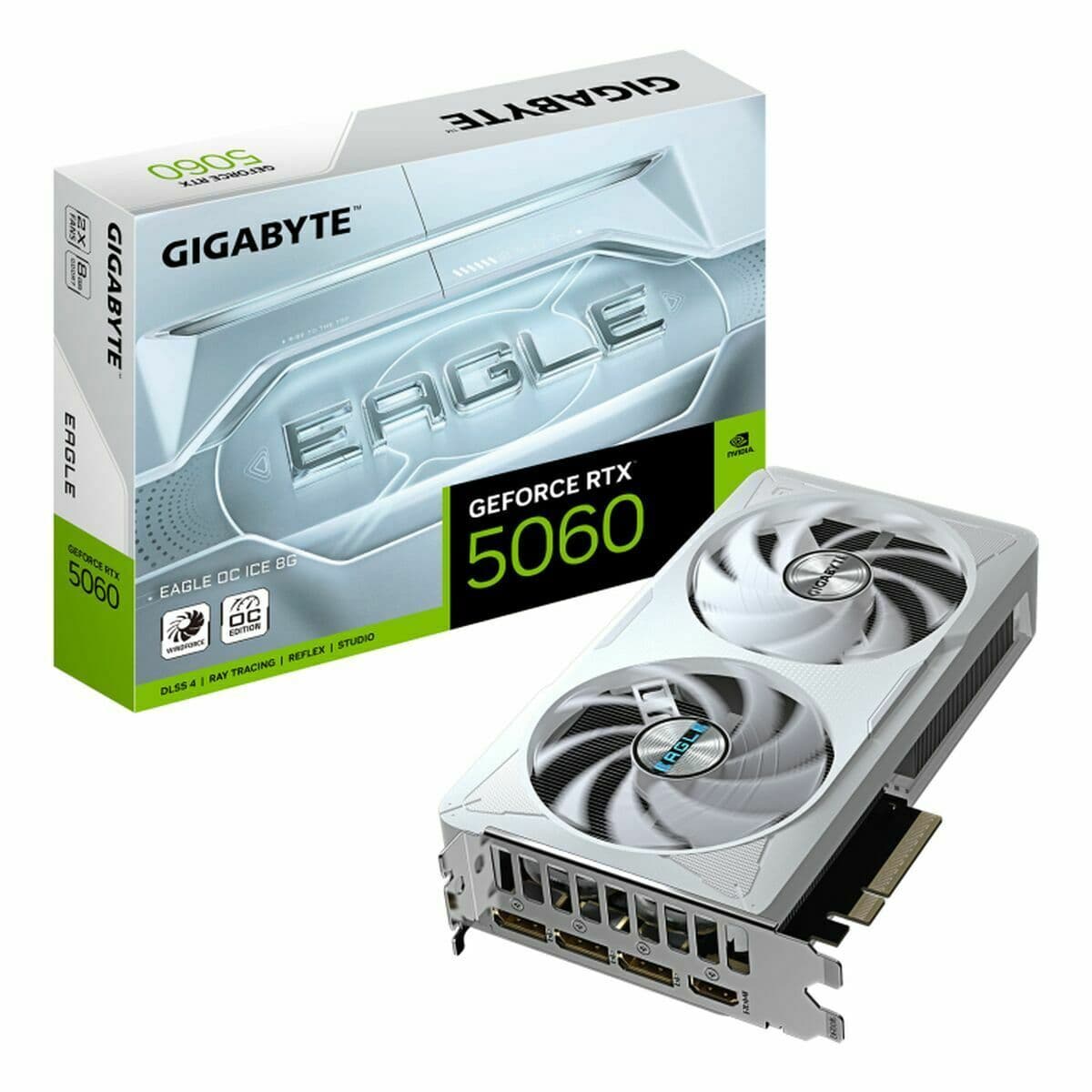 Scheda Grafica Gigabyte GV-N5060EAGLEOC ICE-8GD GEFORCE RTX 5060 8 GB GDDR7