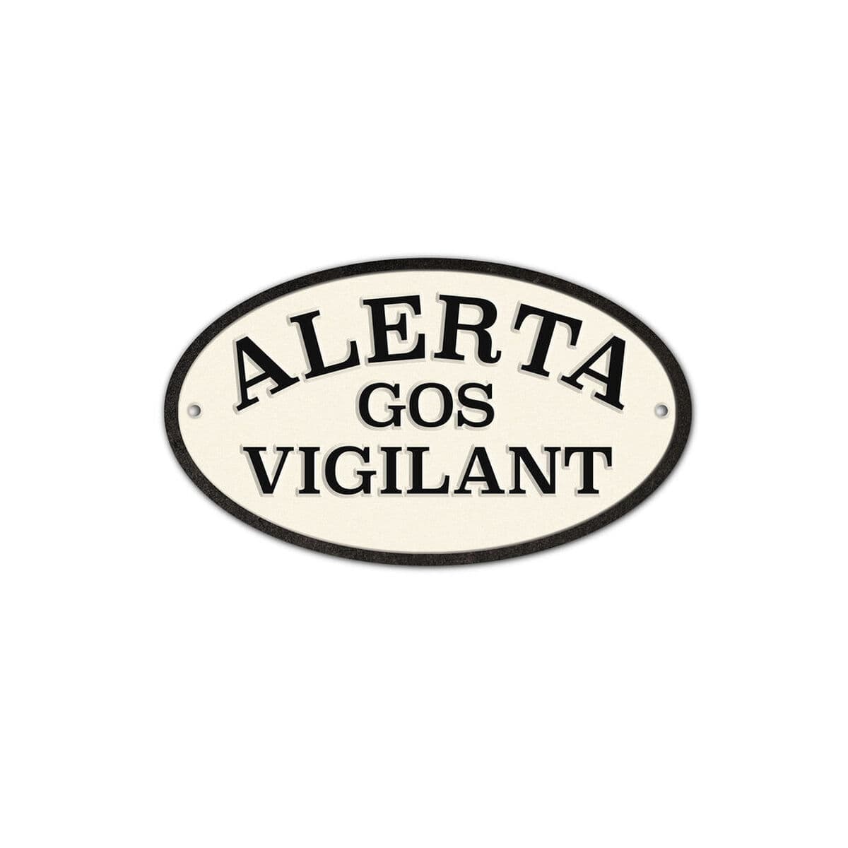 Distintivo Magnet & Steel Alerta Gos Vigilant 16,3 x 9,5 cm