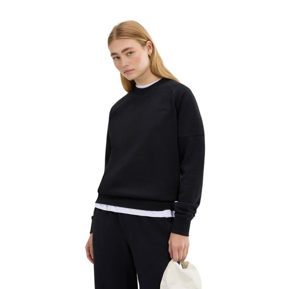 Felpa senza Cappuccio da Bambina Ellesse Chieuti Nero