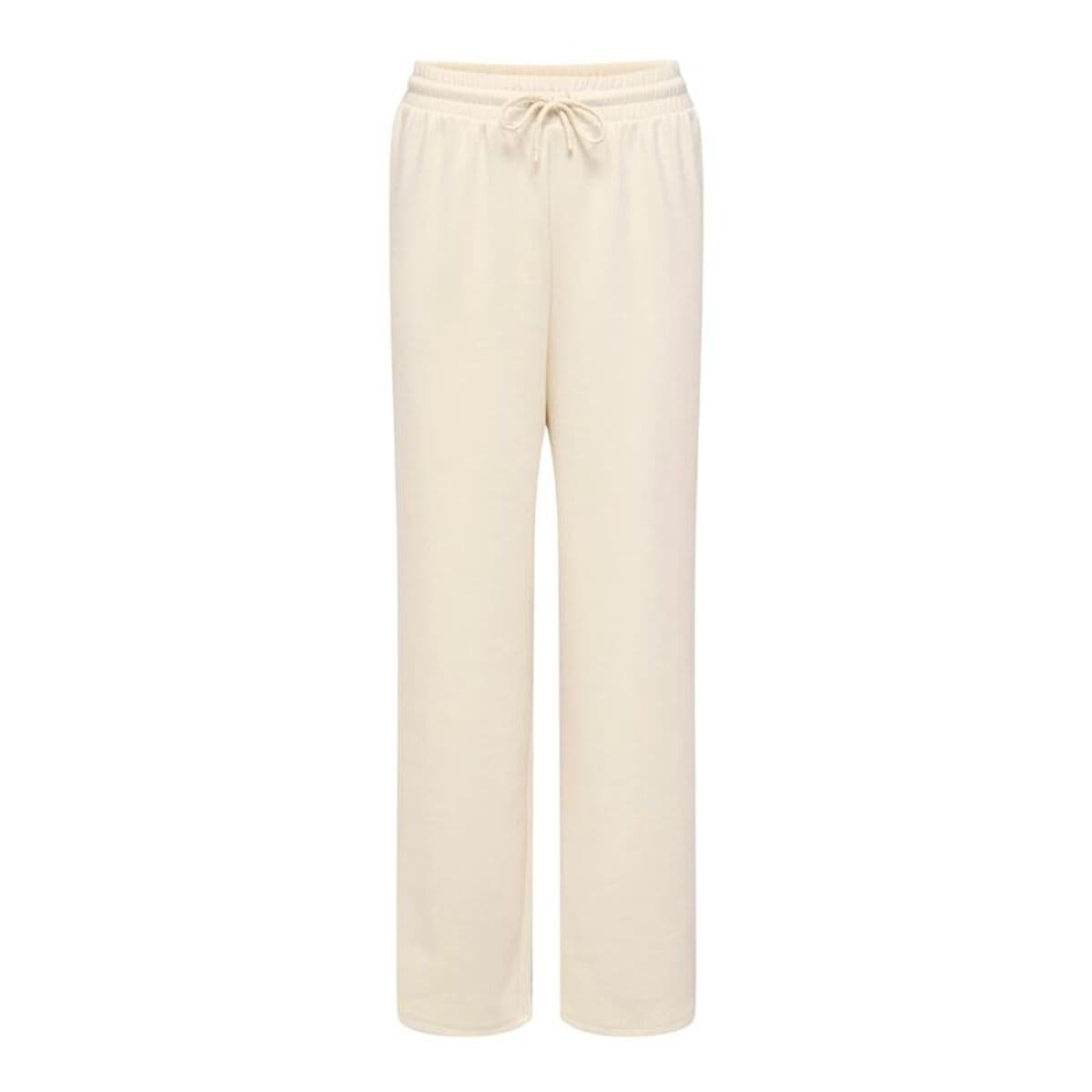 Pantalone Lungo Sportivo Only Onlscarlett Wide Pant Swt Noos Beige Donna