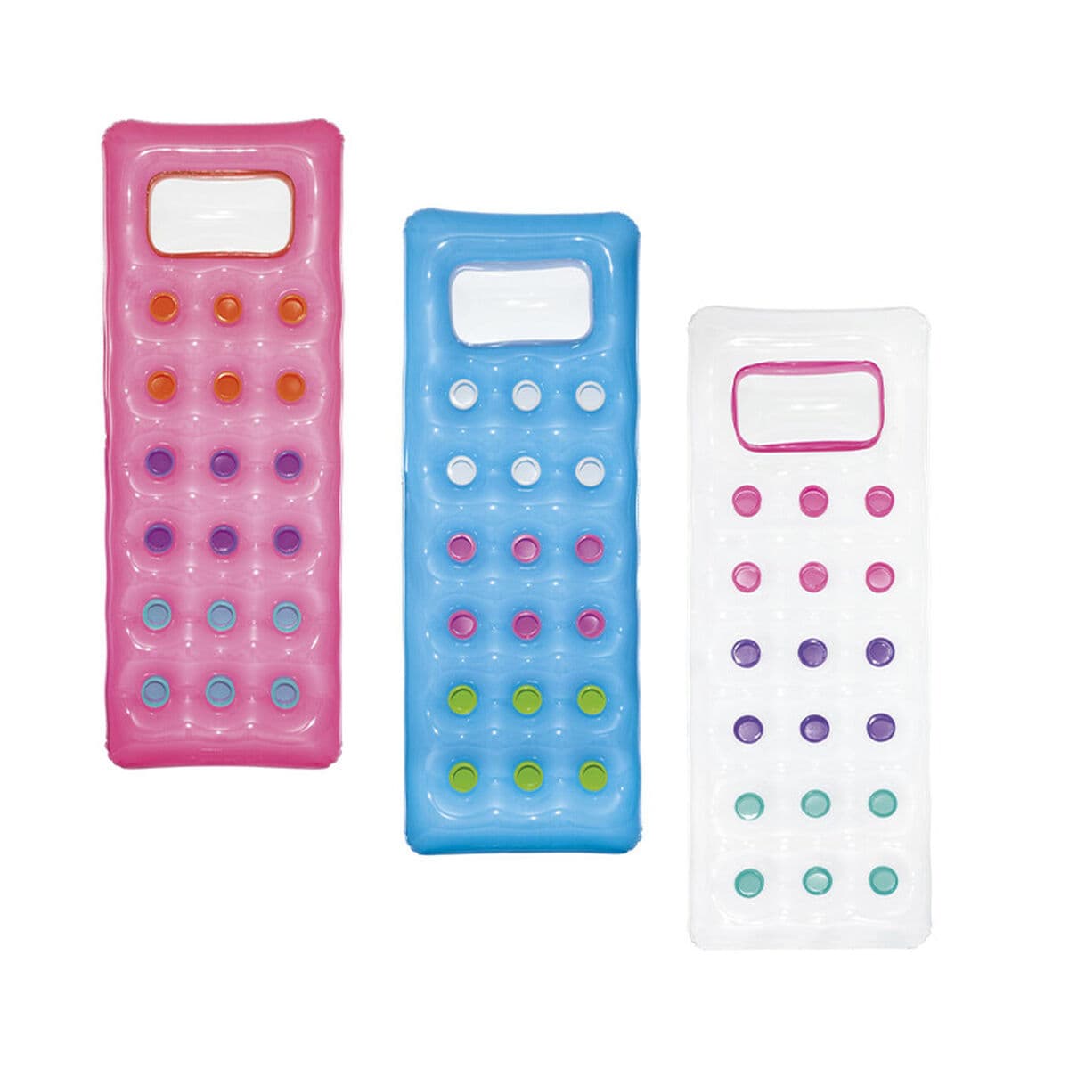 Bestway Materassino Gonfiabile con Finestrina Colori Assortiti 188x71 cm Spiaggia e Piscina 43040