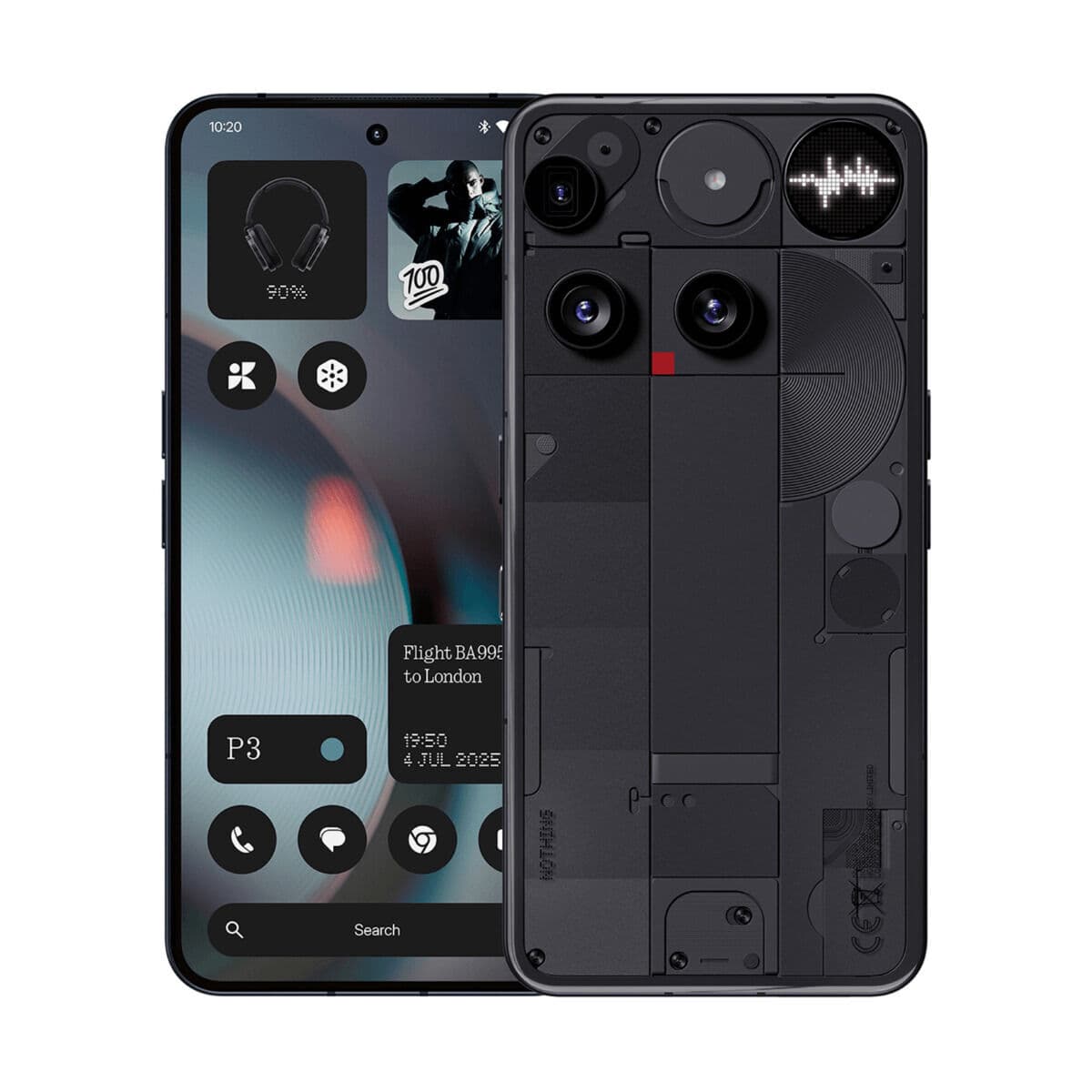 Smartphone Nothing Phone 3 5G 6,67" Octa Core 16 GB RAM 512 GB Nero