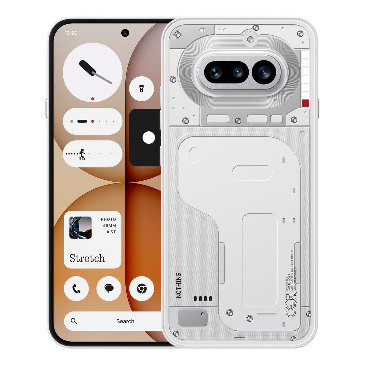 Smartphone Nothing Phone 4a 5G 6,78" Octa Core Qualcomm Snapdragon 7s Gen 4 8 GB RAM 128 GB Bianco