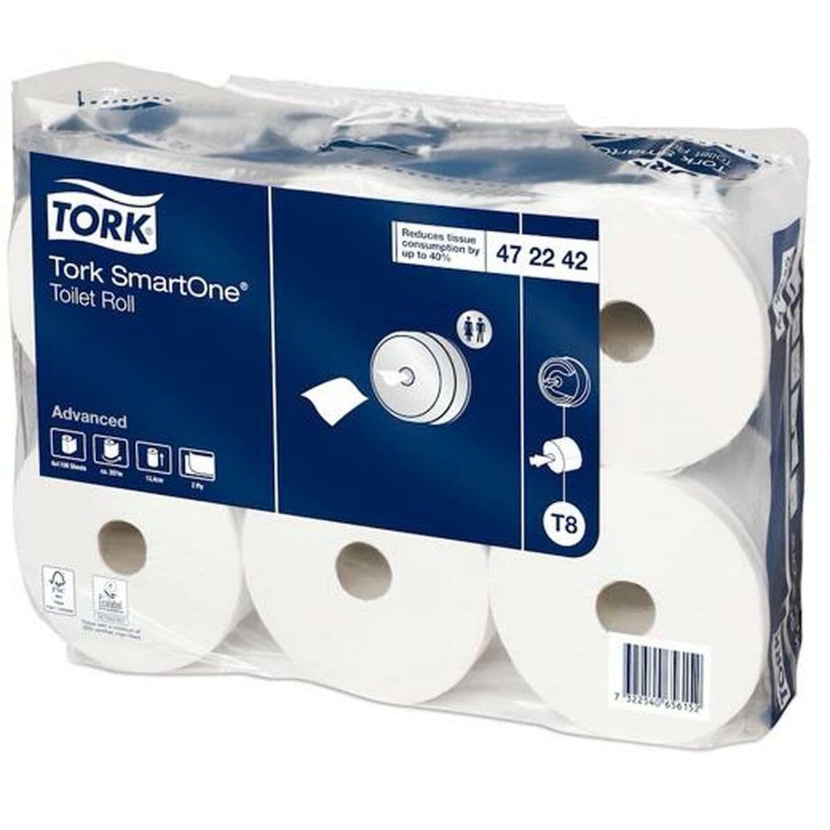 Carta Igienica Tork SmartOne T8 207 m 6 Pezzi