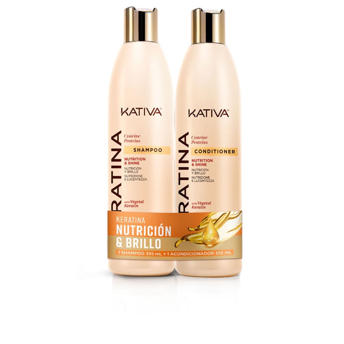 Schampoo + Balsamo Kativa KERATINA KATIVA 355 ml