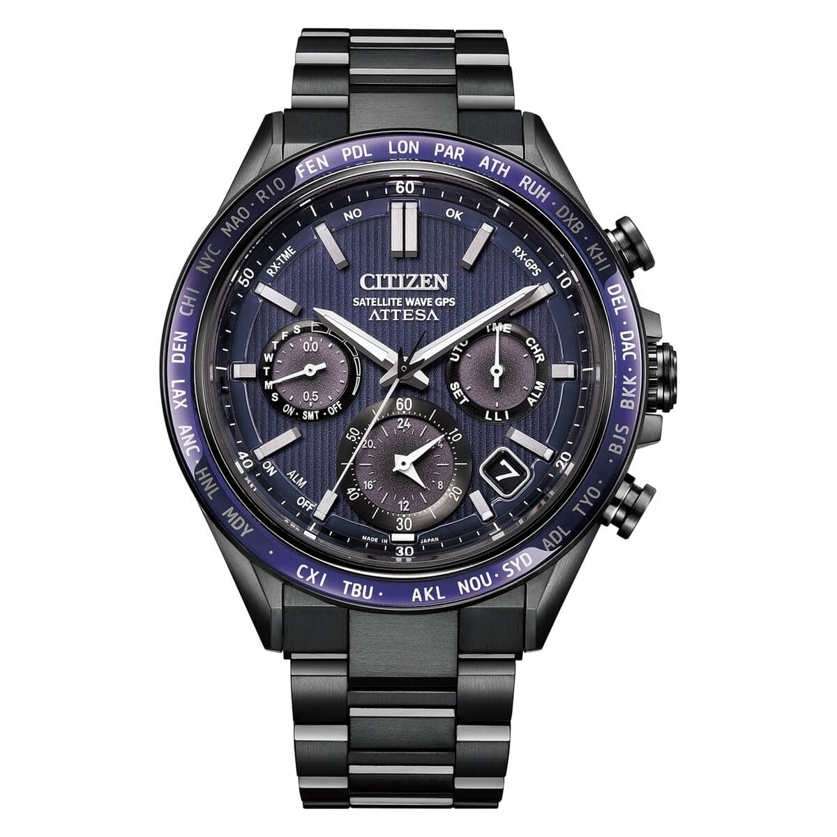 Orologio Uomo Citizen ATTESA TITANIUM Nero (Ø 44,5 mm)
