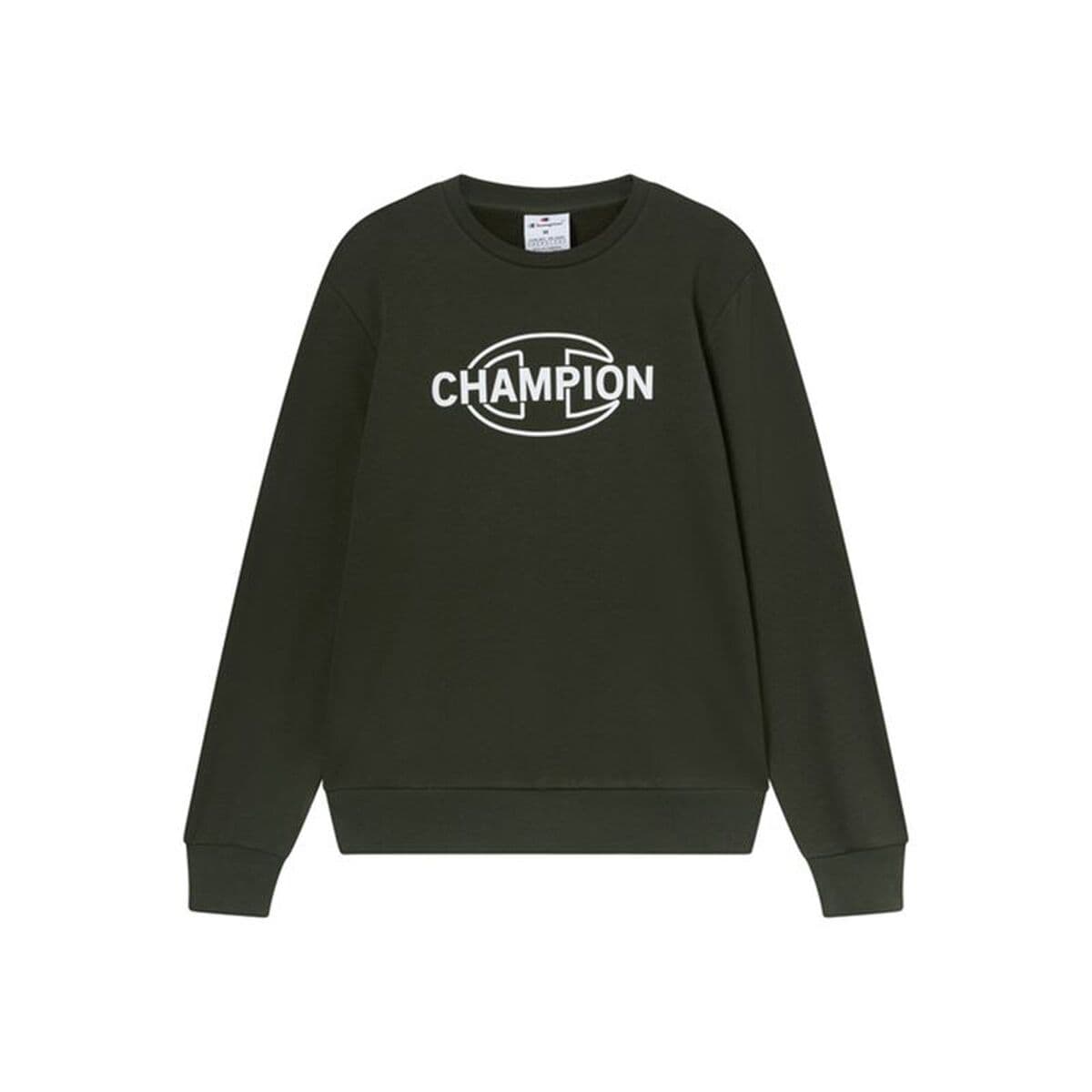 Felpa senza Cappuccio Uomo Champion Graphic Shop Verde scuro Verde militare