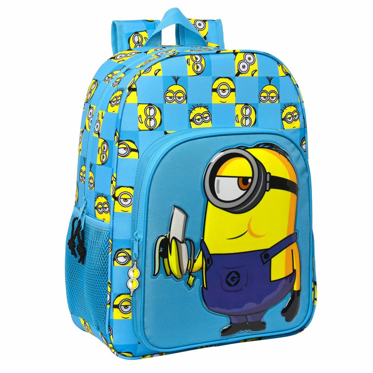 Zaino Scuola Minions Minionstatic Azzurro 33 x 42 x 14 cm