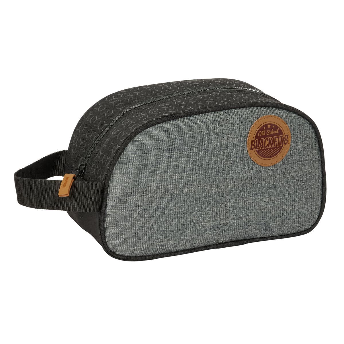 Necessaire da Viaggio BlackFit8 Old school Nero Grigio Riciclabile 26 x 15 x 12 cm