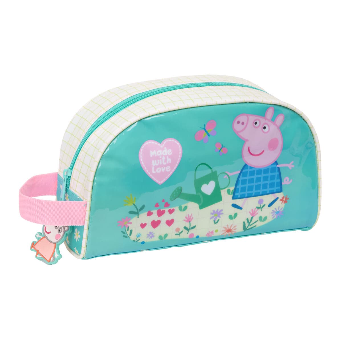 Necessaire da Viaggio Peppa Pig Pretty flowers Giallo Menta 26 x 16 x 9 cm