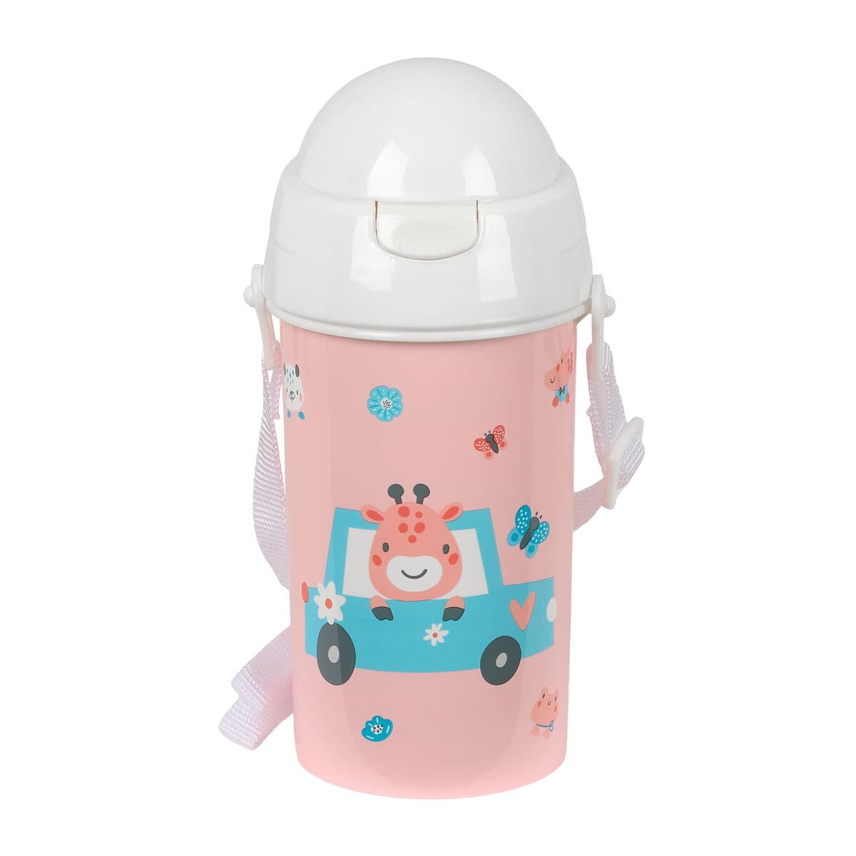 Bottiglia d'acqua Safta Jirafa Corallo PVC 500 ml