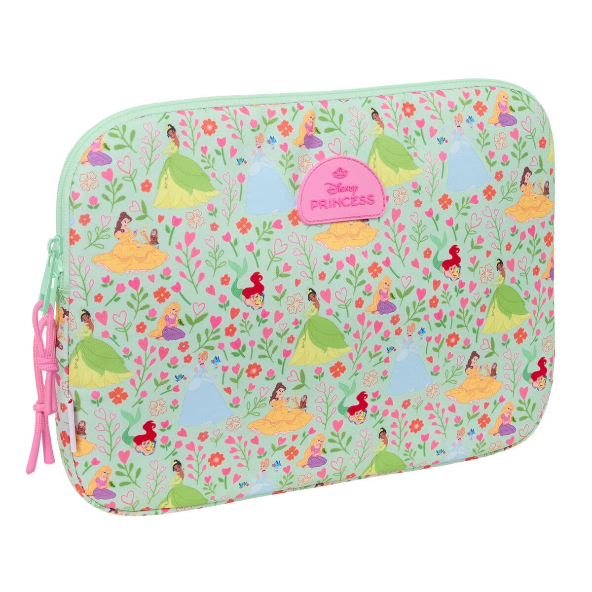 Custodia per Portatile Disney Princess Bloom Verde Rosa 15,6'' 39,5 x 27,5 x 3,5 cm