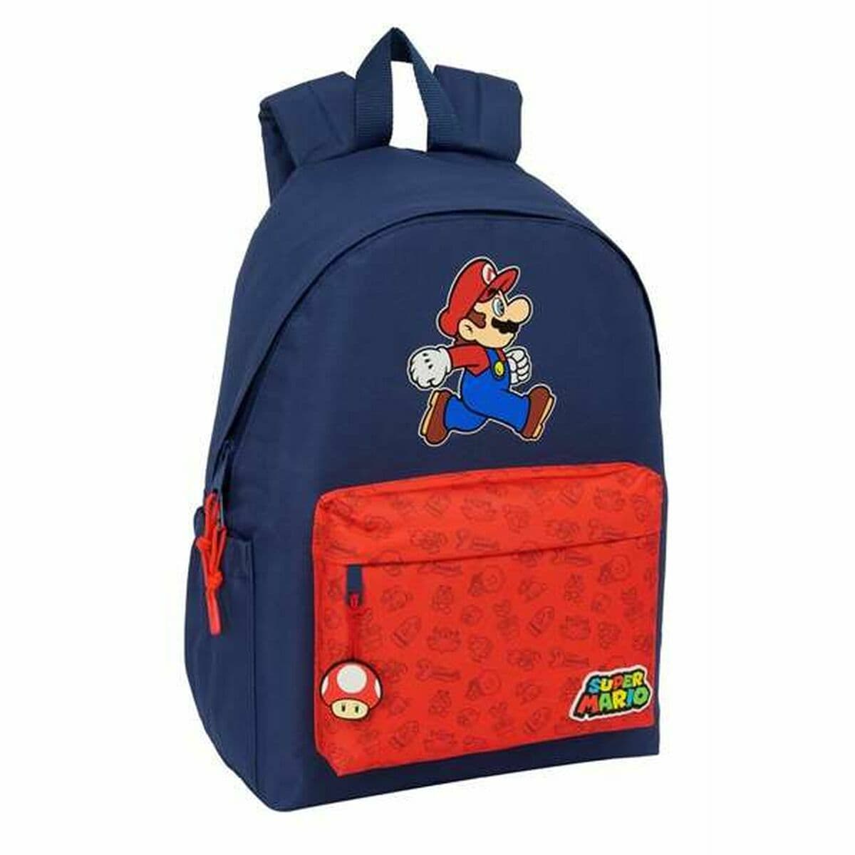 Zaino Scuola Super Mario Trick Rosso Blu scuro 31 x 43 x 13 cm