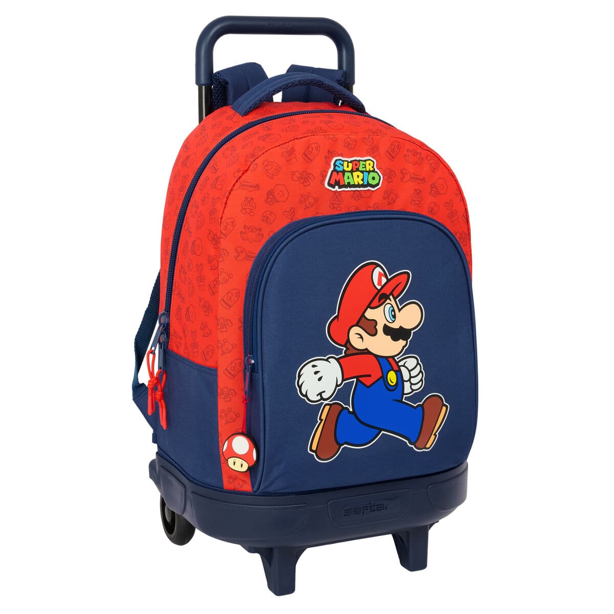 Trolley per la Scuola Super Mario Trick Rosso Blu scuro 33 x 45 x 22 cm