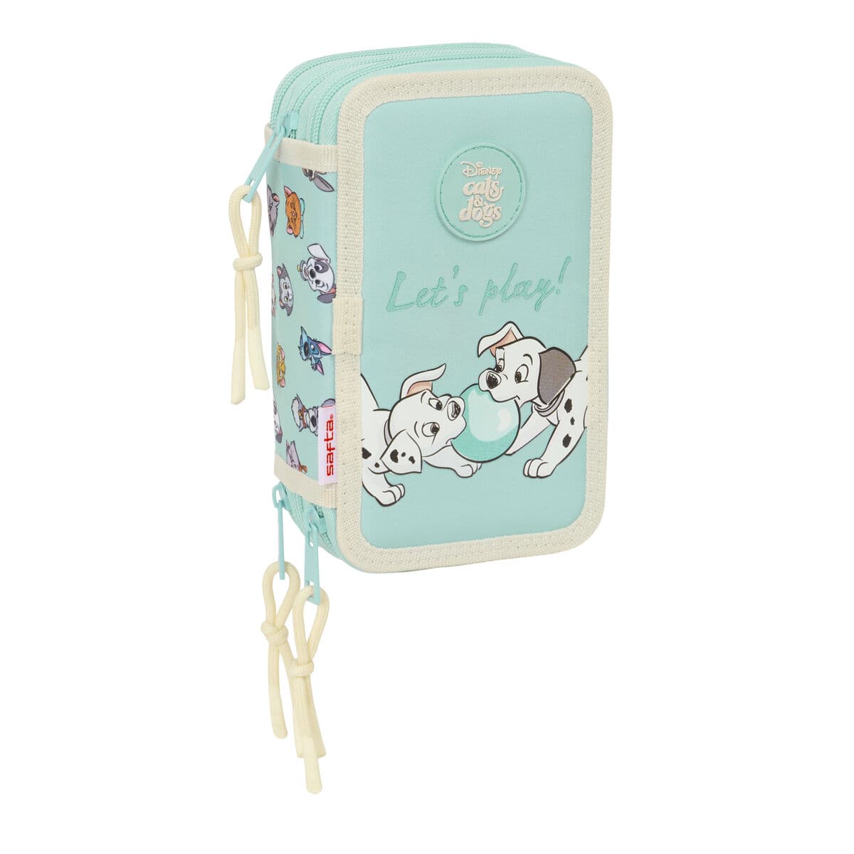 Astuccio per la Scuola con Accessori Disney Azzurro 12,5 x 19,5 x 5,5 cm 37 Pezzi