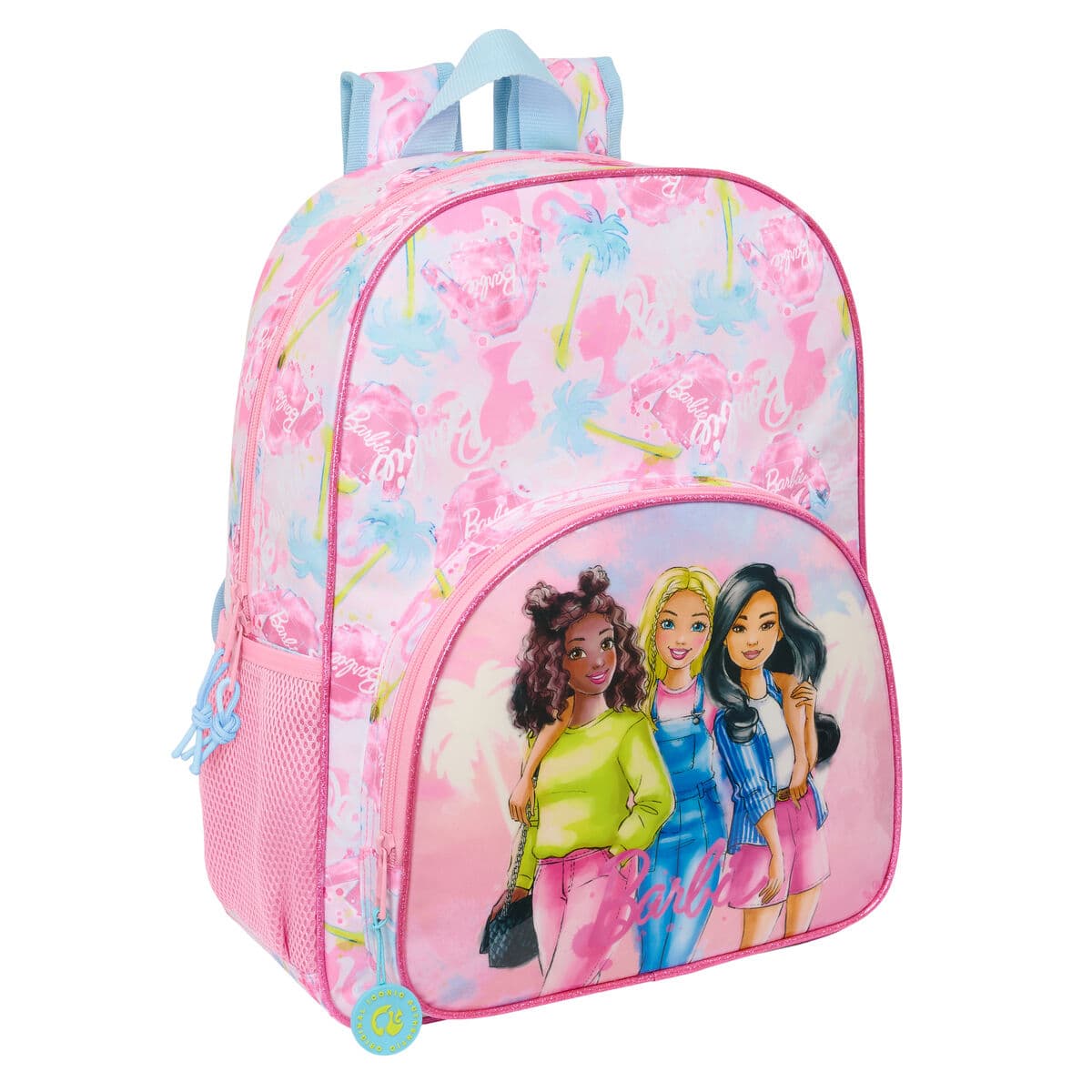 Zaino Scuola Barbie Painterly Rosa Blu cielo 33 x 42 x 14 cm