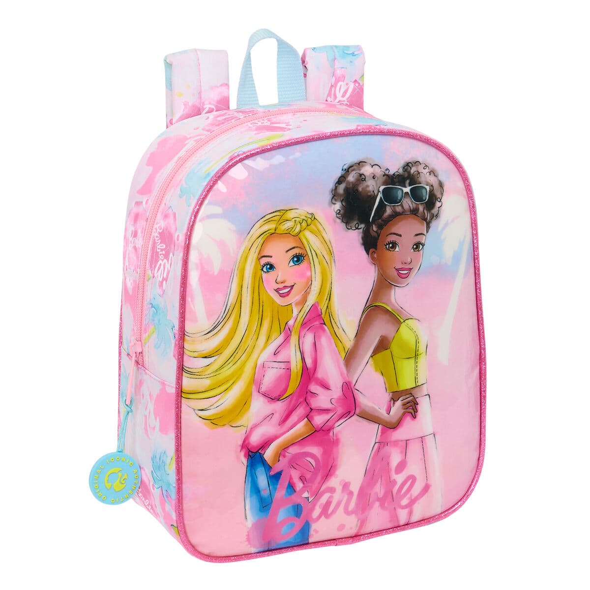 Zaino Scuola Barbie Painterly Rosa Blu cielo 22 x 27 x 10 cm