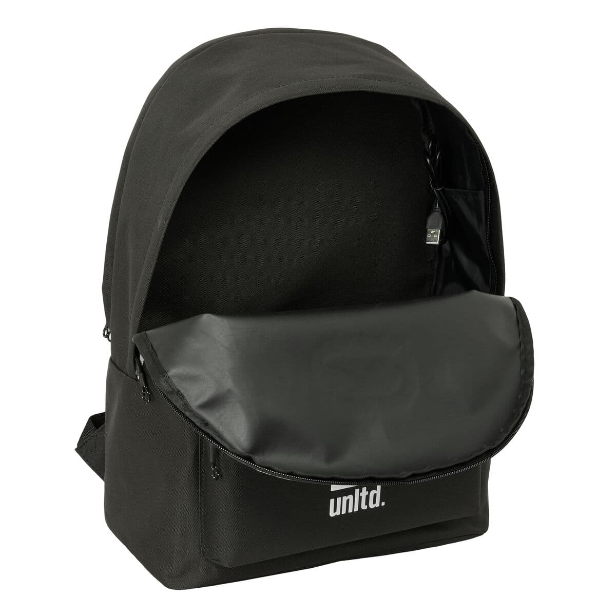 Zaino per Portatile Eckō Unltd. WORLDWIDE Nero 31 x 44 x 18 cm