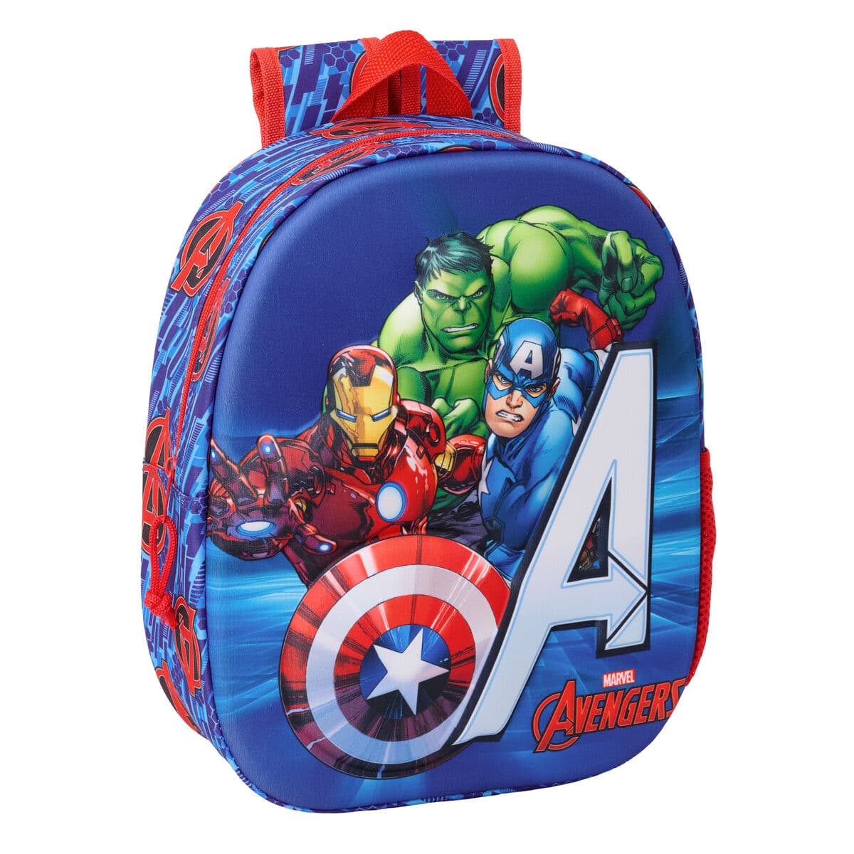 Zaino per Bambini The Avengers Rosso Blu scuro 27 x 33 x 10 cm 3D