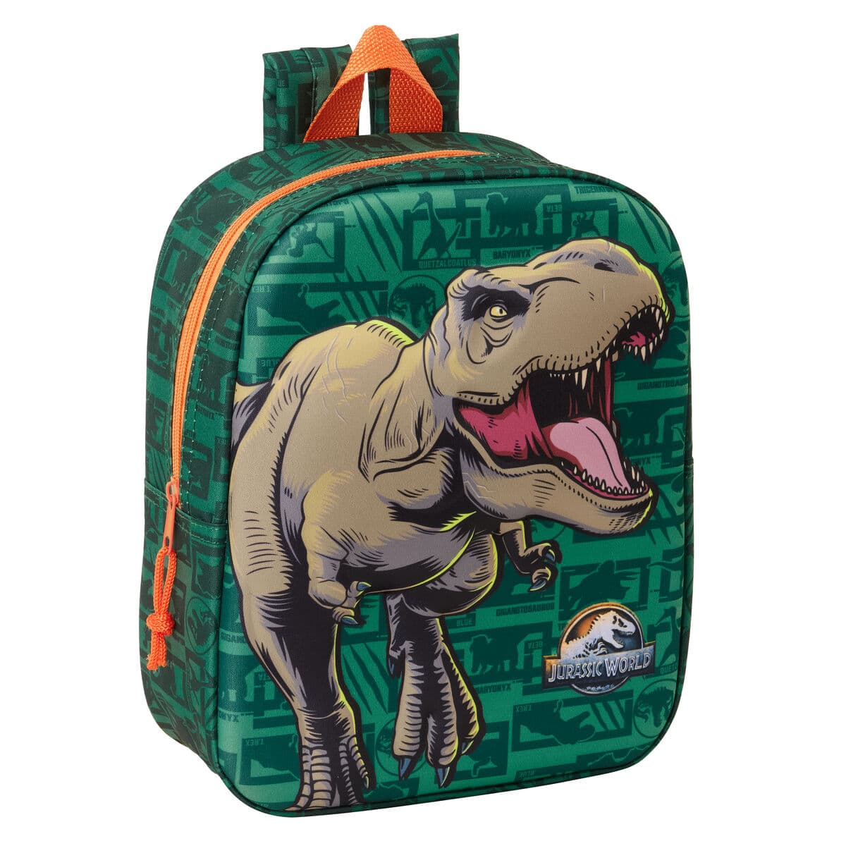 Zaino per Bambini Jurassic World Verde scuro 22 x 27 x 10 cm 3D