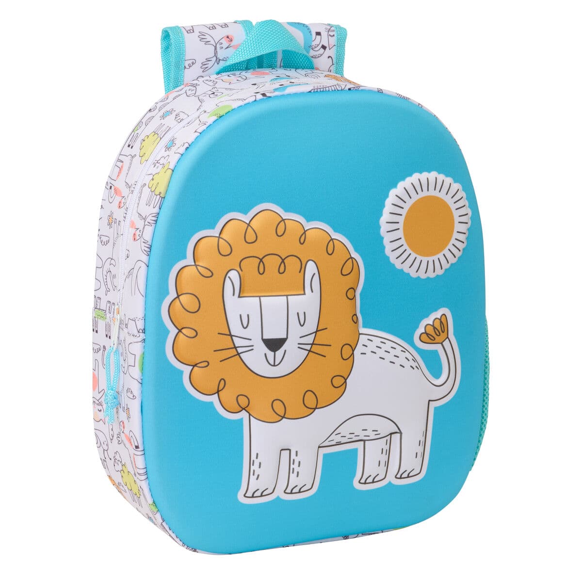Zaino per Bambini Safta Azzurro Bianco 27 x 33 x 10 cm 3D