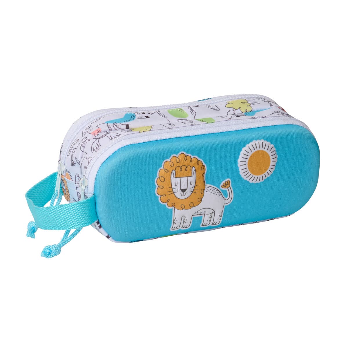 Portaoggetti Doppio Safta Azzurro Bianco 21 x 8 x 6 cm 3D