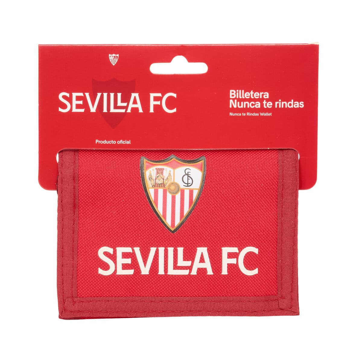 Portafogli Sevilla Fútbol Club Rosso 12,5 x 9,5 x 1 cm