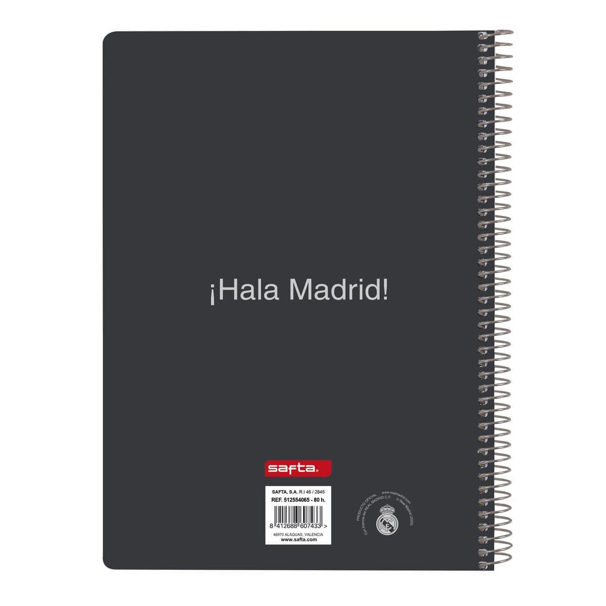 Agenda Real Madrid C.F. Bianco A5 80 Pagine