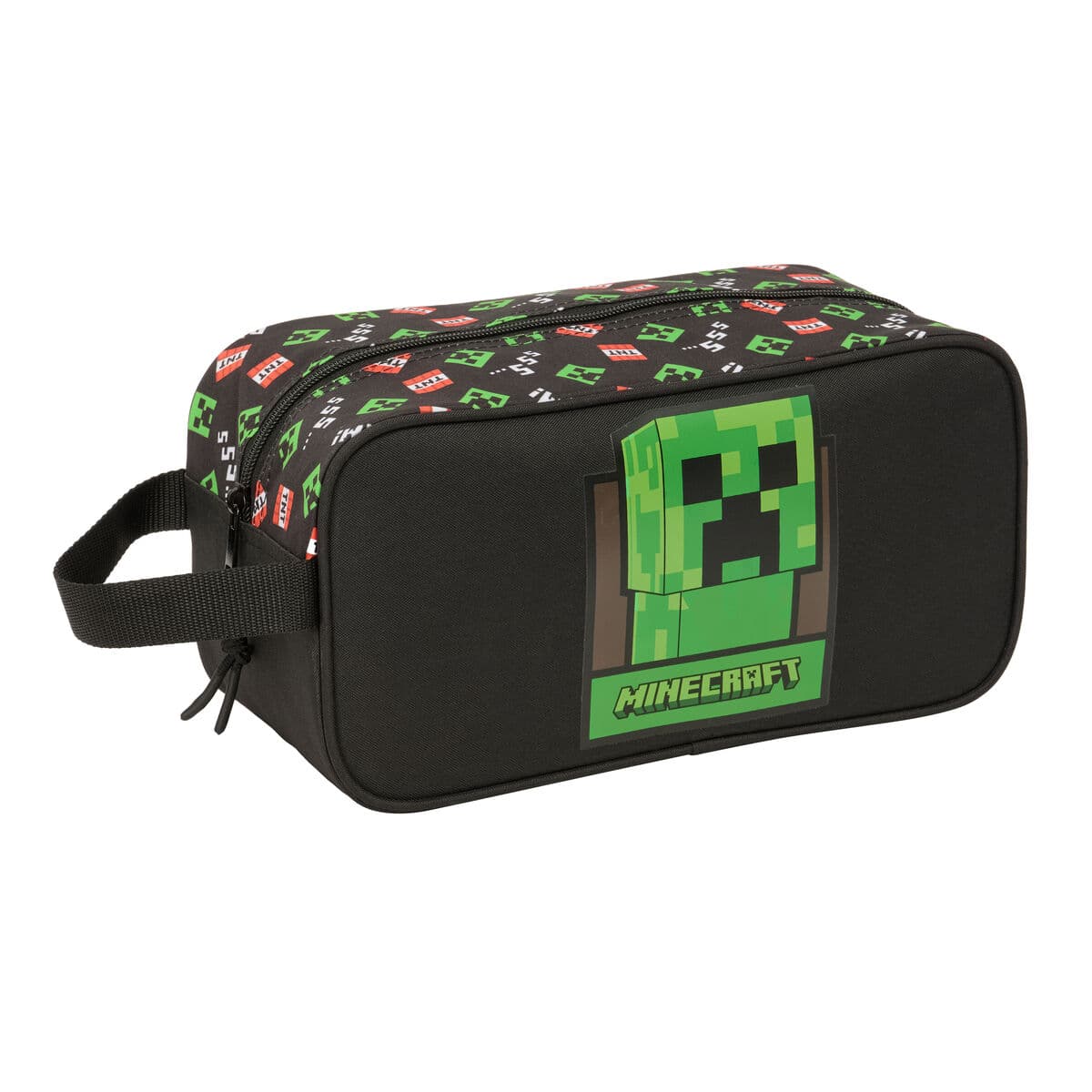 Scarpiera da Viaggio Minecraft Nero 29 x 15 x 14 cm