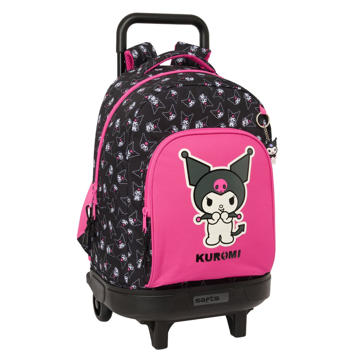 Zaino Scuola Kuromi Nero Fucsia 33 x 45 x 22 cm