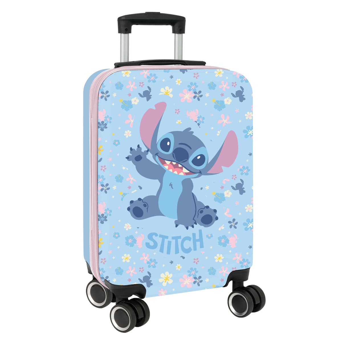 Trolley da Cabina Stitch HAPPY Celeste 20'' 20 L 34,5 x 55 x 20 cm