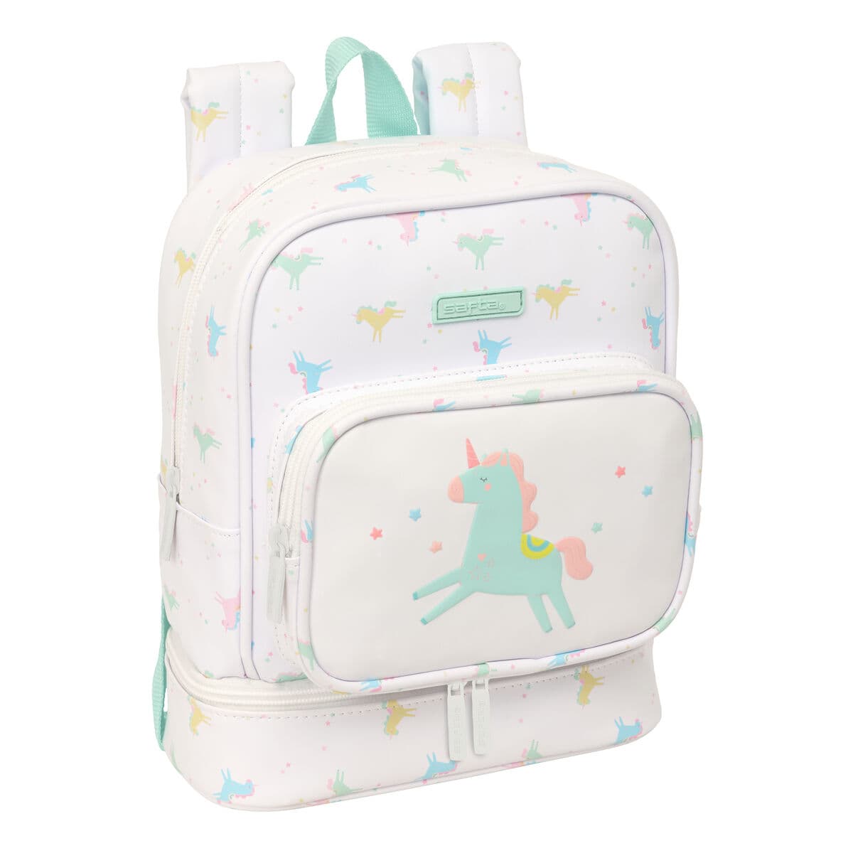Zaino Scuola Safta Unicornio Beige 22 x 27 x 10 cm